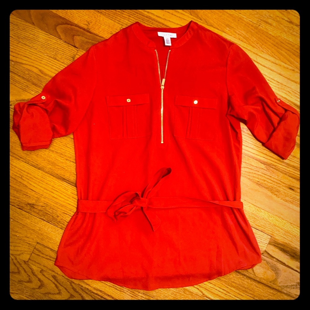 🎉HP!🎉  Calvin Klein Ladies Red Top